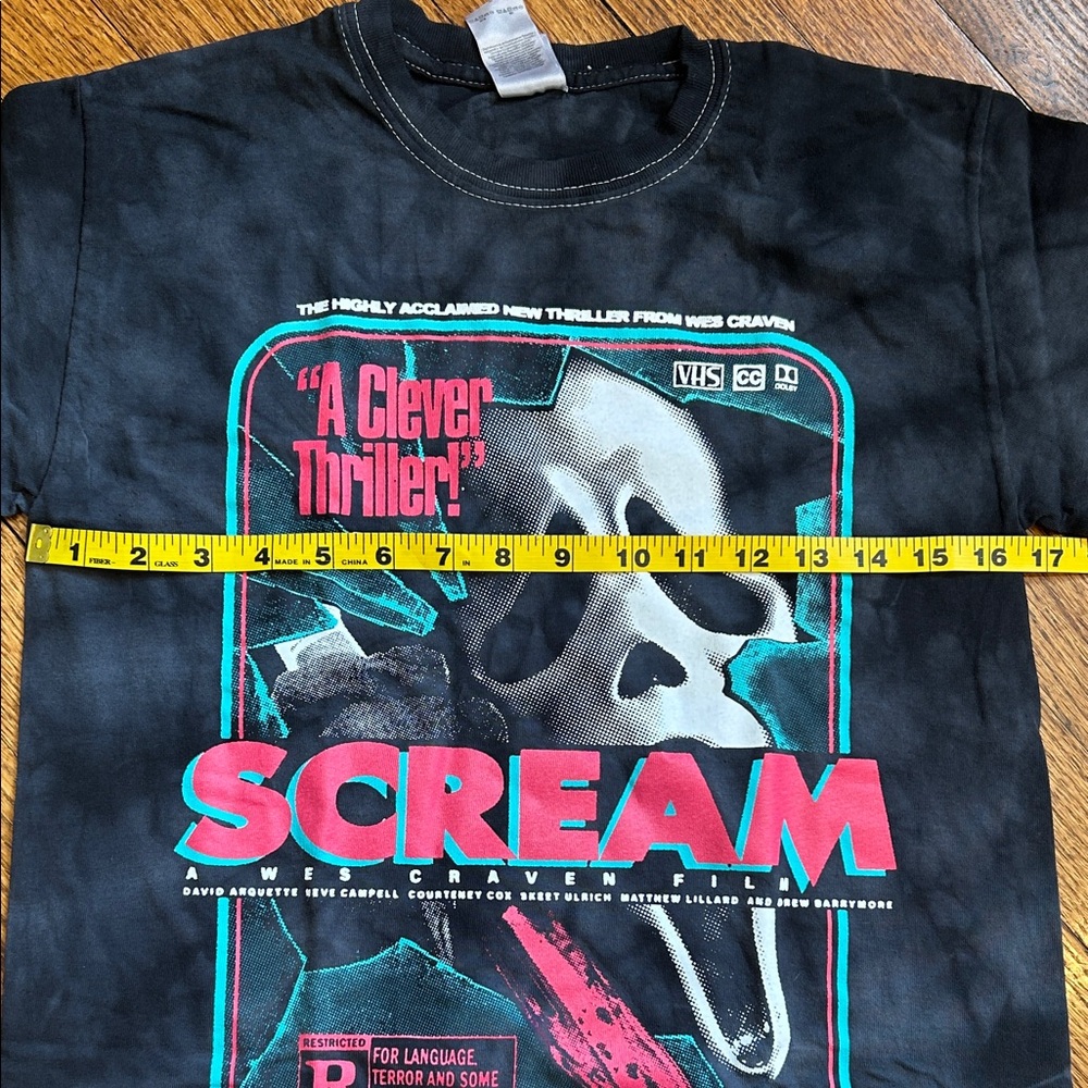 Scream (1996) Tie-Dye Black/Grey Graphic T-Shirt - NWOT, Unisex Small - Picture 8 of 11